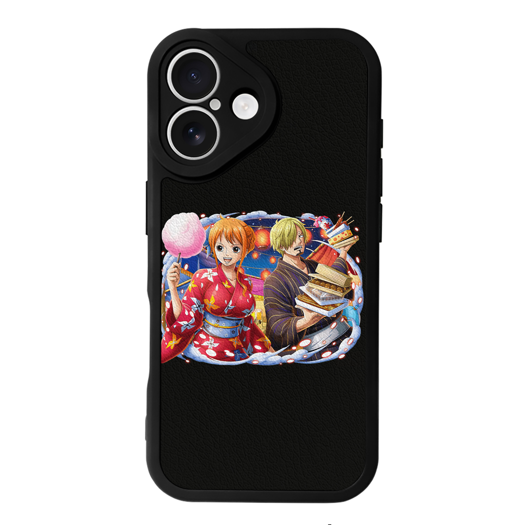（画像用） ワンピース サンジ ONE PIECE Sanji 【iPhone 16シリーズ対応】シリコンスマホケース（レザー調） 材質：シリコン